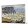 Claude Monet,Rough Sea at Etretat,Beach scenery,canvas print,canvas art,canvas wall art,large wall art,framed wall art,p881