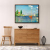 Claude Monet,Red Boats, Argenteuil,Sailing by the sea,canvas print,canvas art,canvas wall art,large wall art,framed wall art,p878