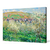 Claude Monet,Plum Trees in Blossom,Orchard landscape,canvas print,canvas art,canvas wall art,large wall art,framed wall art,p873