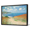Claude Monet,Path in the Wheat at Pourville,Coastal scenery,canvas print,canvas art,canvas wall art,large wall art,framed wall art,p872