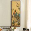 Giuseppe Castiglione,Pheasant and Malus spectabilisChinese painting,Vertical Narrow Art,large wall art,framed wall art,canvas wall art,M424