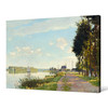 Claude Monet,Red Boats at Argenteuil,Riverside scenery,canvas print,canvas art,canvas wall art,large wall art,framed wall art,p845