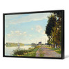 Claude Monet,Red Boats at Argenteuil,Riverside scenery,canvas print,canvas art,canvas wall art,large wall art,framed wall art,p845