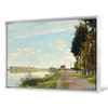 Claude Monet,Red Boats at Argenteuil,Riverside scenery,canvas print,canvas art,canvas wall art,large wall art,framed wall art,p845