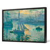 Claude Monet ,Sunrise,Marine,Harbour scenery,canvas print,canvas art,canvas wall art,large wall art,framed wall art,p841