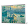 Claude Monet ,Sunrise,Marine,Harbour scenery,canvas print,canvas art,canvas wall art,large wall art,framed wall art,p841