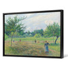 Camille Pissarro,Haymaking at Éragny,Orchard landscape,canvas print,canvas art,canvas wall art,large wall art,framed wall art,p809