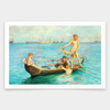 Henry Scott Tuke,August Blue,art prints,Vintage art,canvas wall art,famous art prints,V1505