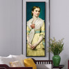 George Chickering Munzig,Portrait of a Young Girl,Vertical Narrow Art,large wall art,framed wall art,canvas wall art,M417