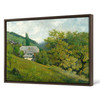 House in the woods, green landscape,canvas print,canvas art,canvas wall art,large wall art,framed wall art,p766