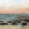 Gustave Courbet,Sunset,art prints,Vintage art,canvas wall art,famous art prints,V1463