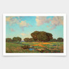 Granville Redmond,California Poppies and Oaks,art prints,Vintage art,canvas wall art,famous art prints,V1444