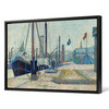Georges Seurat, The Maria At Honfleur,Wharf Scenery,Canvas Print,Canvas Art,Canvas Wall Art,Large Wall Art,Framed Wall Art,P1044