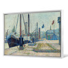 Georges Seurat, The Maria At Honfleur,Wharf Scenery,Canvas Print,Canvas Art,Canvas Wall Art,Large Wall Art,Framed Wall Art,P1044