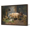 Otto Friedrich Gebler,Sheeps,Sheepfold,Canvas Print,Canvas Art,Canvas Wall Art,Large Wall Art,Framed Wall Art,P1250