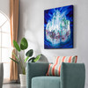 Wenzel Hablik,Crystal Castle in the Sea,Blue art, crystal art,canvas print,canvas art,canvas wall art,large wall art,framed wall art,p715