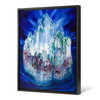 Wenzel Hablik,Crystal Castle in the Sea,Blue art, crystal art,canvas print,canvas art,canvas wall art,large wall art,framed wall art,p715