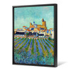 Vincent van Gogh,View of Saintes Maries de la Mer,Idyllic scenery,canvas print,canvas art,canvas wall art,large wall art,framed art,p695