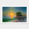 Ivan Konstantinovich Aivazovsky,Promenade at Sunset,art prints,Vintage art,canvas wall art,famous art prints,V1573