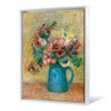 Pierre-Auguste Renoir,Vase of Flowers ,Blue vase still life,canvas print,canvas art,canvas wall art,large wall art,framed wall art,p642