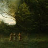 Jean-Baptiste Camille Corot,The Dance of the Nymphs,art prints,Vintage art,canvas wall art,famous art prints,V1670
