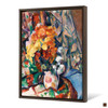 Paul Cézanne,The Flowered Vase,Vase still life,canvas print,canvas art,canvas wall art,large wall art,framed wall art,p590