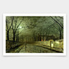 John Atkinson Grimshaw,Silver Moonlight,art prints,Vintage art,canvas wall art,famous art prints,V1721