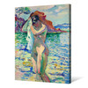 Henri-Charles Manguin,Bather,Woman taking a bath by the beach,,canvas print,canvas art,canvas wall art,large wall art,framed wall art,p501