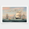 Fitz Henry Lane,New York Harbor, 1852,art prints,Vintage art,canvas wall art,famous art prints,V1337