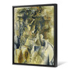 Georges Braque,Girl with a Cross,Yellow abstract art,canvas print,canvas art,canvas wall art,large wall art,framed wall art,p462
