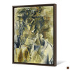 Georges Braque,Girl with a Cross,Yellow abstract art,canvas print,canvas art,canvas wall art,large wall art,framed wall art,p462