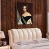 Friedrich Dürck,Portrait of D Amélia de Beauharnais,Princess portrait,canvas print,canvas art,canvas wall art,large wall art,framed p459