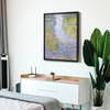 Claude Monet,Water Lilies,Purple pond scenery,canvas print,canvas art,canvas wall art,large wall art,framed wall art,p420