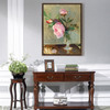 Berthe Morisot,Peonies,Peony flowers in a vase,still life,canvas print,canvas art,canvas wall art,large wall art,framed wall art, p391