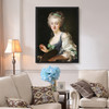 Alexandre Roslin,Portrait of the Painter Anne Vallayer-Coster,canvas print,canvas art,canvas wall art,large wall art,framed wall art,p369