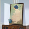 Yamakawa Shuho,Early Summer Bath,japanese painting,large wall art,framed wall art,canvas wall art,large canvas,M2939