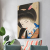 Yamakawa Shuho,Approaching Snow,Japanese beauty painting,japanese painting,large wall art,framed wall art,canvas wall art,large canvas,M2938