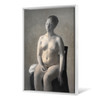 Vilhelm Hammershoi,Seated Female Nude, c. 1889,large wall art,framed wall art,canvas wall art,large canvas,M2902