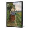 Sigrid Bolling,Tired. Bondekone fra Normandy,large wall art,framed wall art,canvas wall art,large canvas,M2874