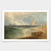 Joseph Mallord William Turner,view Off Margate, Evening,art prints,Vintage art,canvas wall art,famous art prints,V1786