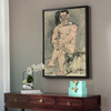 Pablo Picasso,Seated Male Nude,large wall art,framed wall art,canvas wall art,large canvas,M2807