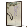 Ohara Koson,Bee Next to Flowering Wisteria,japanese painting,large wall art,framed wall art,canvas wall art,large canvas,M2794
