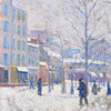 Paul Signac,Snow, Boulevard de Clichy, Paris, 1886,art prints,Vintage art,canvas wall art,famous art prints,V1941