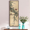 Chen Mei,Camellia and birds,Chinese Birds And Flowers Paintings,Vertical Narrow Art,large wall art,framed wall art,canvas wall art,M342