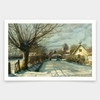 Peder Monsted,Hoje Taastrup Church Outside Copenhagen,art prints,Vintage art,canvas wall art,famous art prints,V1947
