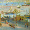 Pierre-Auguste Renoir,Bay of Naples, Evening, 1881,art prints,Vintage art,canvas wall art,famous art prints,V1966