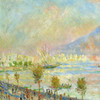 Pierre-Auguste Renoir,Bay of Naples, Evening, 1881,art prints,Vintage art,canvas wall art,famous art prints,V1966