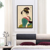 Kitagawa Utamaro,woman holding bowl,japanese painting,large wall art,framed wall art,canvas wall art,large canvas,M2722