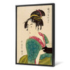 Kitagawa Utamaro,woman holding bowl,japanese painting,large wall art,framed wall art,canvas wall art,large canvas,M2722