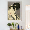 Kitagawa Utamaro,portrait of a young woman wiping her face,japanese painting,large wall art,framed wall art,canvas wall ,large canvas,M2719